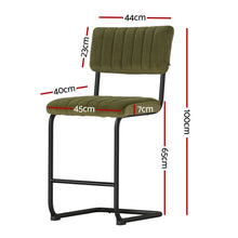 Load image into Gallery viewer, Artiss 4x Bar Stools Velvet Chairs Green