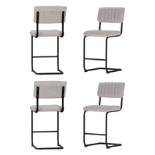 Load image into Gallery viewer, Artiss 4x Bar Stools Velvet Chairs Grey