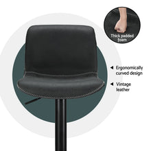 Load image into Gallery viewer, Artiss 4x Bar Stools Kitchen Swivel Gas Lift Chairs Black