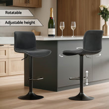 Load image into Gallery viewer, Artiss 4x Bar Stools Kitchen Swivel Gas Lift Chairs Black