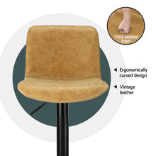 Load image into Gallery viewer, Artiss 4x Bar Stools Kitchen Swivel Gas Lift Chairs Brown