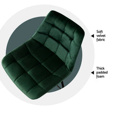 Load image into Gallery viewer, Artiss 4x Bar Stools Velvet Chairs Green