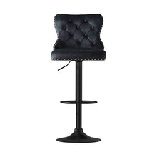 Load image into Gallery viewer, Artiss 2x Velvet Bar Stool Adjustable Height Nailhead Trim Kitchen Counter Stool