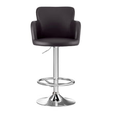 Load image into Gallery viewer, Artiss 1x Leather Bar Stools Swivel Adjustable Gas Lift PU Counter Chairs Brown