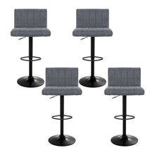 Load image into Gallery viewer, Artiss 4x Bar Stools Vintage Leather Gas Lift Grey