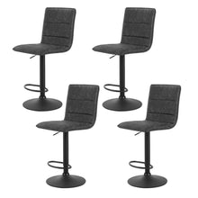 Load image into Gallery viewer, Artiss 4x Bar Stools Gas Lift Vintage Leather Grey