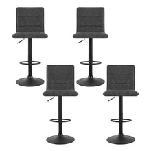 Load image into Gallery viewer, Artiss 4x Bar Stools Gas Lift Vintage Leather Grey