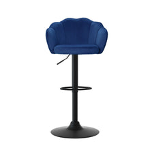 Load image into Gallery viewer, Artiss 4x Bar Stools Gas Lift Velvet Blue