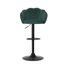 Load image into Gallery viewer, Artiss 4x Bar Stools Gas Lift Velvet Green