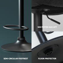Load image into Gallery viewer, Artiss 4x Bar Stools Gas Lift Vintage Leather Black
