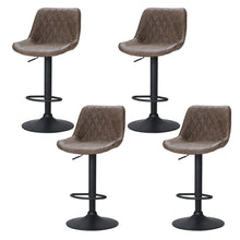 Load image into Gallery viewer, Artiss 4x Bar Stools Gas Lift Vintage Leather Brown