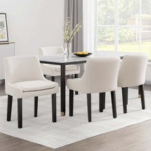 Load image into Gallery viewer, Artiss Dining Chairs Set of 4 Corduroy Wooden Beige