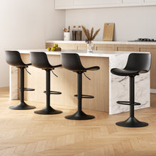 Load image into Gallery viewer, Artiss 4x Bar Stools Padded Seat Gas Lift Black