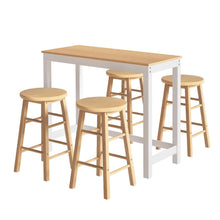 Load image into Gallery viewer, Artiss Bar Table and Stools Set Dining Desk Kitchen Chairs Cafe Pub