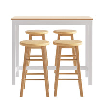 Load image into Gallery viewer, Artiss Bar Table and Stools Set Dining Desk Kitchen Chairs Cafe Pub