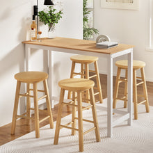 Load image into Gallery viewer, Artiss Bar Table and Stools Set Dining Desk Kitchen Chairs Cafe Pub