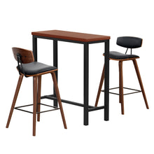 Load image into Gallery viewer, Artiss Bar Table and Stools Set Dining Desk Kitchen Chairs Cafe Pub