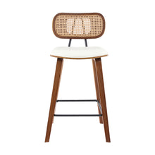 Load image into Gallery viewer, 4x Artiss Bar Stools Kitchen Counter Rattan Chairs PU Leather Padding
