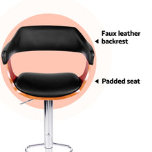 Load image into Gallery viewer, Artiss 4x Bar Stools Gas Lift Leather w/Armrest Black