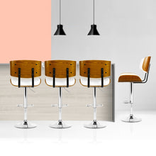 Load image into Gallery viewer, Artiss 4x Bar Stools Gas Lift Leather White