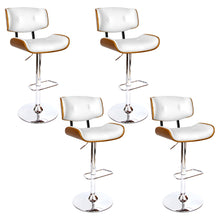 Load image into Gallery viewer, Artiss 4x Bar Stools Gas Lift Leather White