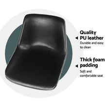 Load image into Gallery viewer, Artiss 4x Bar Stools Leather Padded Metal Legs Black