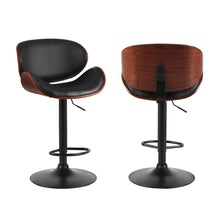 Load image into Gallery viewer, Artiss 4x Bar Stools Gas Lift Leather Padded Black