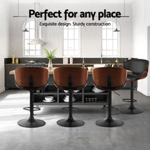 Load image into Gallery viewer, Artiss 4x Bar Stools Gas Lift Leather Padded Black