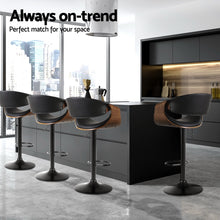 Load image into Gallery viewer, Artiss 4x Bar Stools Gas Lift Leather w/Armrest