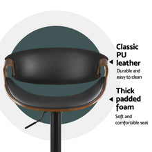 Load image into Gallery viewer, Artiss 4x Bar Stools Gas Lift Leather w/Armrest