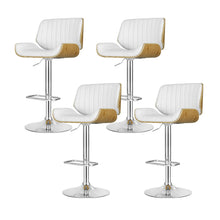 Load image into Gallery viewer, Artiss 4x Bar Stools Adjustable Leather Chairs