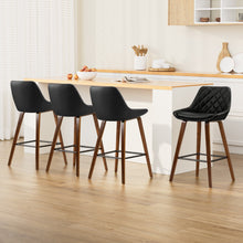 Load image into Gallery viewer, Artiss 4x Bar Stools PU Seat Wooden