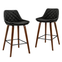 Load image into Gallery viewer, Artiss 4x Bar Stools PU Seat Wooden