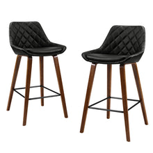 Load image into Gallery viewer, Artiss 4x Bar Stools PU Seat Wooden