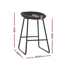 Load image into Gallery viewer, Artiss 4x Bar Stools Kitchen Dining Chairs Counter Stool PU Leather Metal