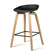 Load image into Gallery viewer, 4x Artiss Bar Stools Kitchen Counter Stool Dining Chairs Wooden Black