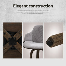 Load image into Gallery viewer, Artiss 4x Bar Stools Swivel Velvet Padded Wooden
