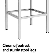 Load image into Gallery viewer, Artiss 4x Bar Stools Leather Padded Metal White