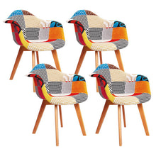 Load image into Gallery viewer, Artiss Dining Chairs Set of 4 Fabric Retro Replica DSW