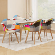 Load image into Gallery viewer, Artiss Dining Chairs Set of 4 Fabric Retro Replica DSW