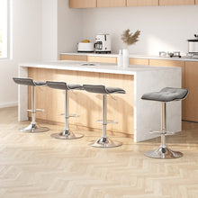 Load image into Gallery viewer, Artiss 4x Bar Stools Linen Padded Gas Lift
