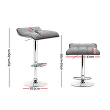 Load image into Gallery viewer, Artiss 4x Bar Stools Linen Padded Gas Lift