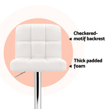Load image into Gallery viewer, Artiss 4x Bar Stools Leather Gas Lift White