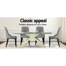 Load image into Gallery viewer, Artiss Dining Chairs Set of 4 Linen Fabric Grey