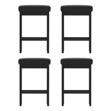 Load image into Gallery viewer, A Set of 4 Artiss Metal Bar Stools PU Seat Dining Counter Chairs