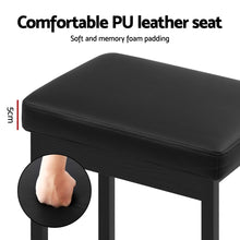 Load image into Gallery viewer, A Set of 4 Artiss Metal Bar Stools PU Seat Dining Counter Chairs