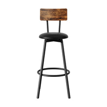 Load image into Gallery viewer, Artiss 2X Industrial Bar Stools Upholstered Counter Chairs Steel Frame Anti-Scratch