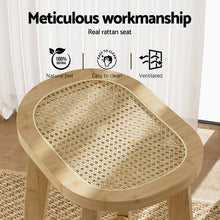 Load image into Gallery viewer, Artiss 4x Bar Stools Bamboo Rattan Stool Counter Chair Kitchen Barstools