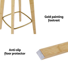 Load image into Gallery viewer, Artiss 4x Bar Stools Bamboo Rattan Stool Counter Chair Kitchen Barstools