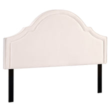 Load image into Gallery viewer, Artiss Bed Frame Bed Head Headboard King Velvet IRIS Beige